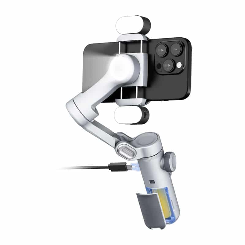 AOCHUAN X Pro Gimbal με φωτισμό RGB (Γκρι) 4