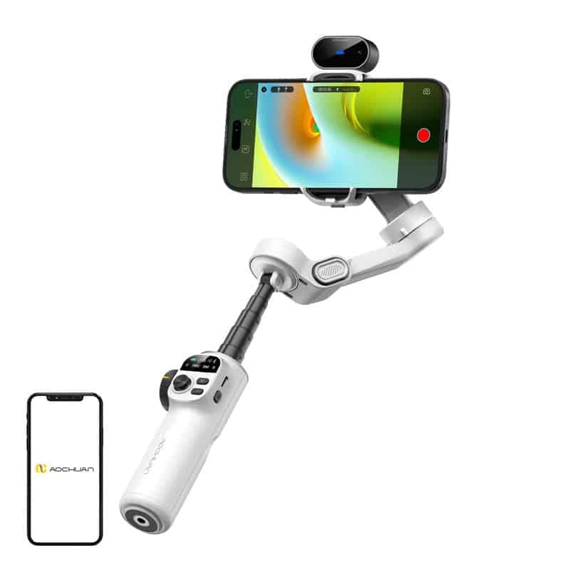 AOCHUAN X2 Gimbal με αισθητήρα AI (Λευκό)