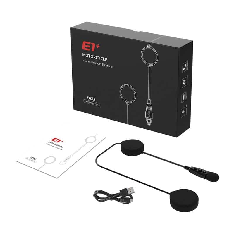 Ακουστικά Bluetooth EJEAS E1+ για κράνη 2