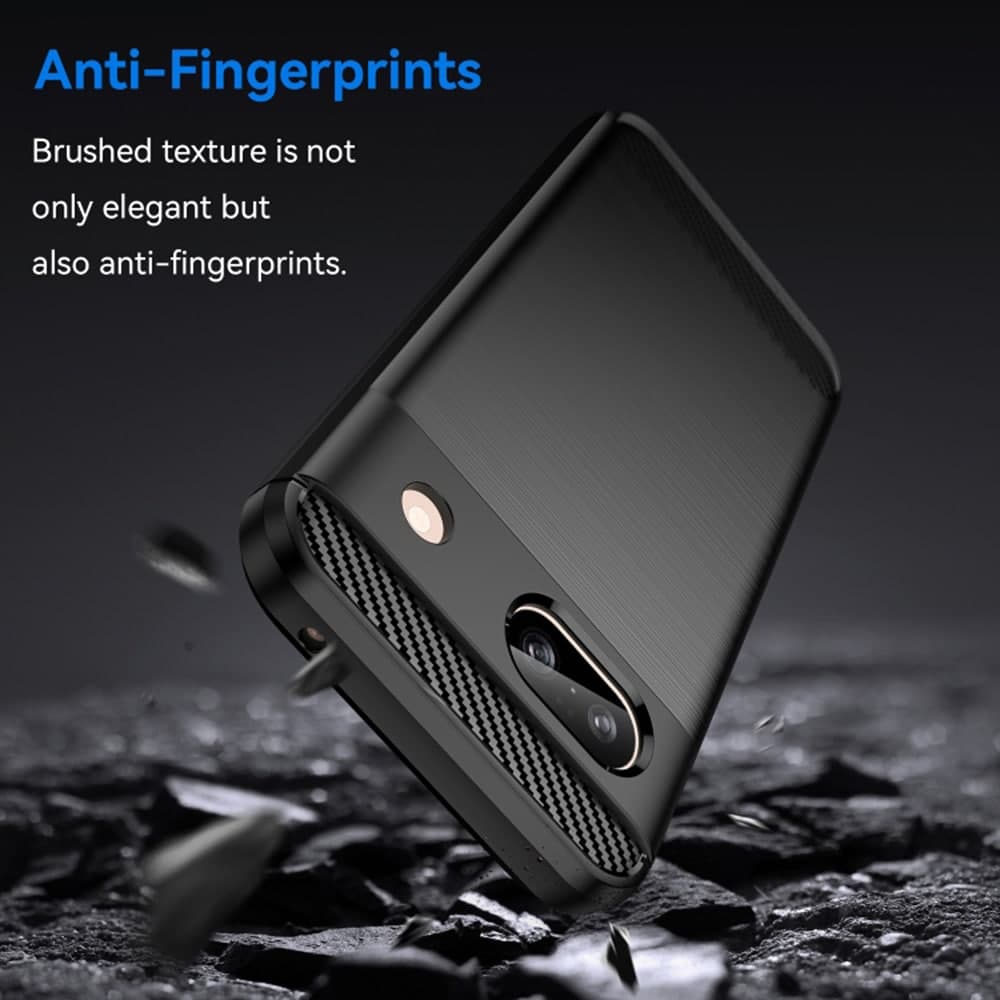 Techsuit Carbon Silicone - θήκη για Google Pixel 8a - Μαύρο 2