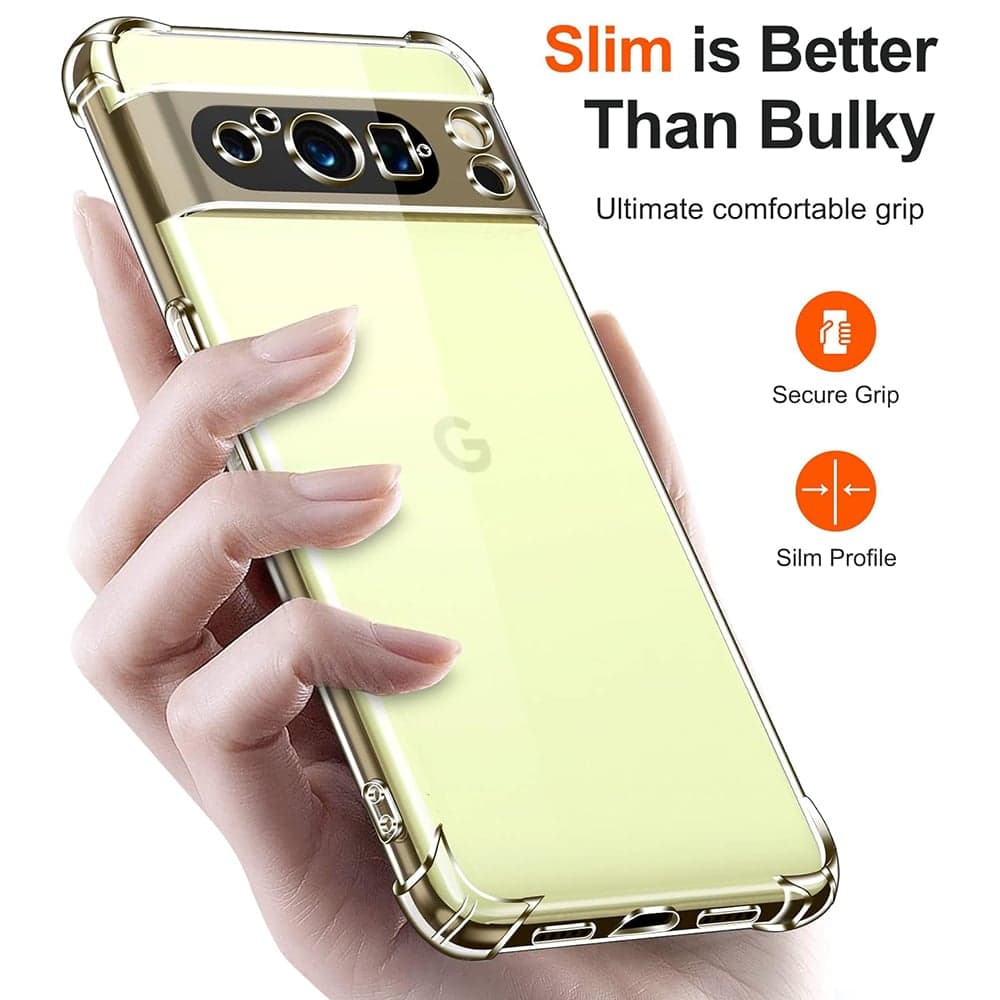 Techsuit Shockproof Clear Silicone - Google Pixel 8 Pro - Διάφανο 2