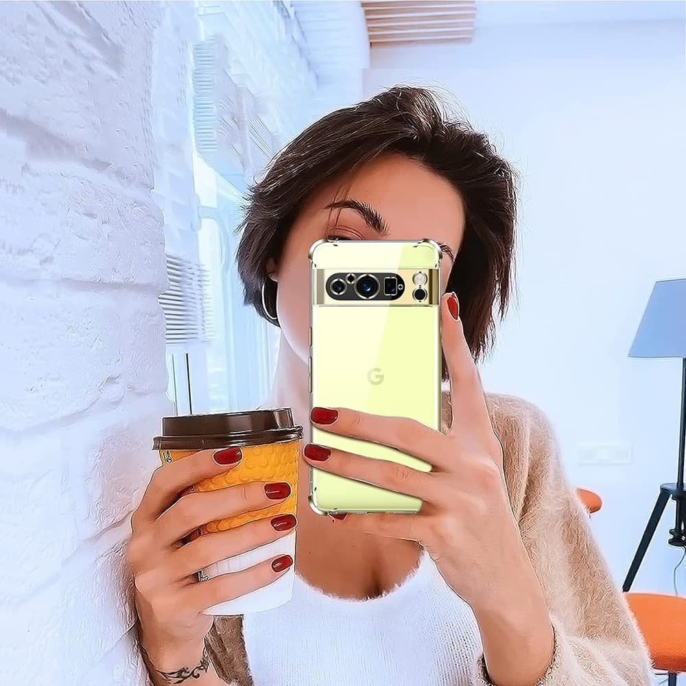 Techsuit Shockproof Clear Silicone - Google Pixel 8 Pro - Διάφανο 6