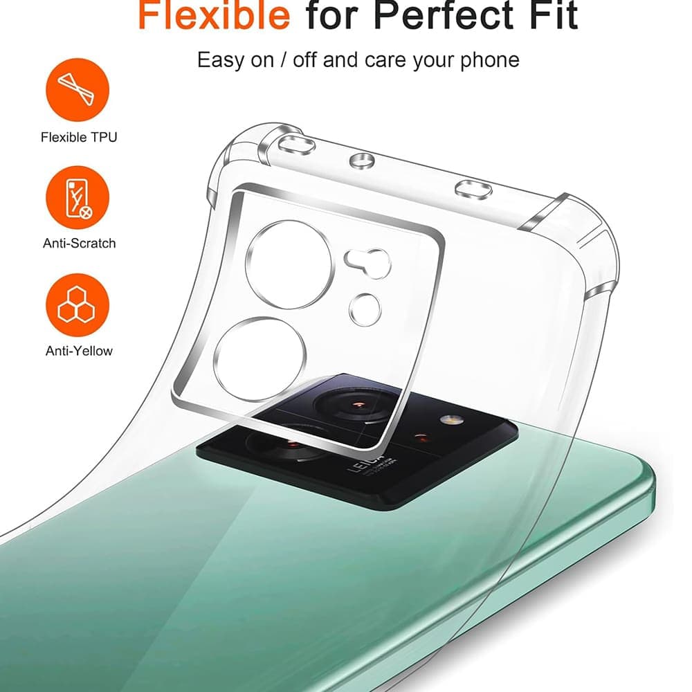 Techsuit Shockproof Clear Silicone - θήκη για Xiaomi 13T - Διάφανο 5