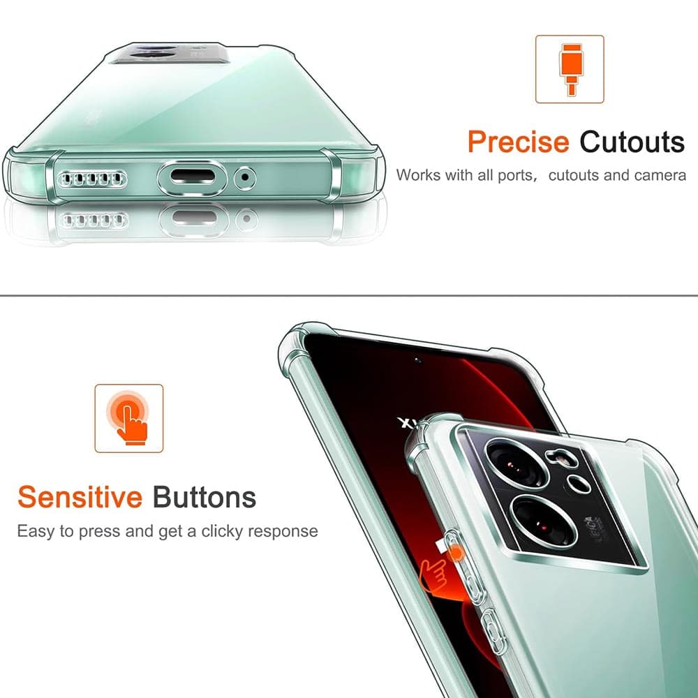 Techsuit Shockproof Clear Silicone - θήκη για Xiaomi 13T - Διάφανο 6