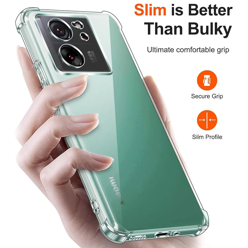 Techsuit Shockproof Clear Silicone - θήκη για Xiaomi 13T - Διάφανο 2