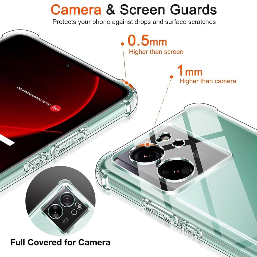 Techsuit Shockproof Clear Silicone - θήκη για Xiaomi 13T - Διάφανο 3