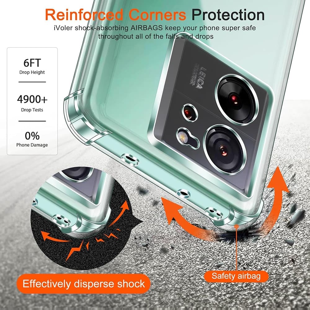 Techsuit Shockproof Clear Silicone - θήκη για Xiaomi 13T - Διάφανο 4