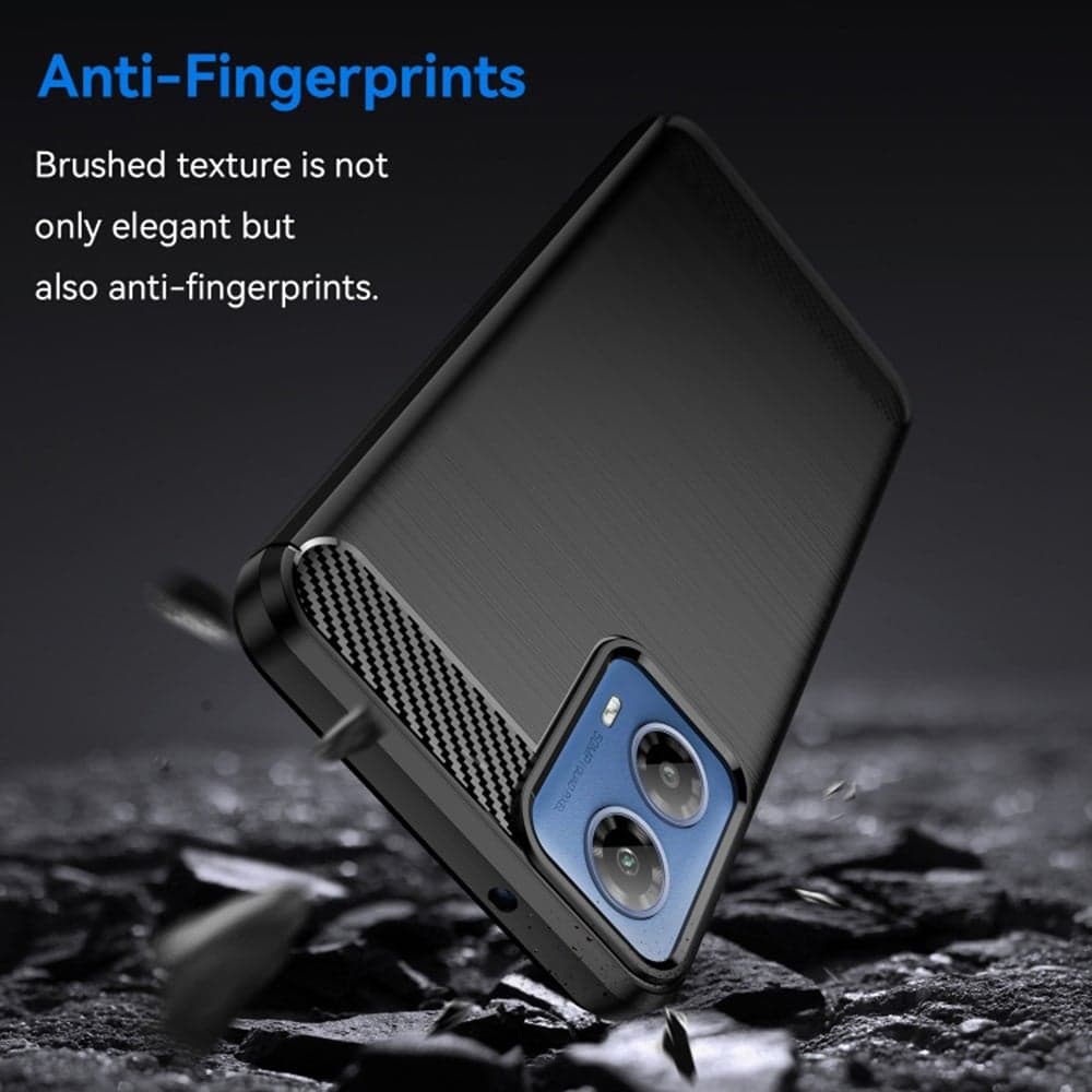 Techsuit Carbon Silicone - θήκη για Motorola Moto G04 - Μαύρο 3