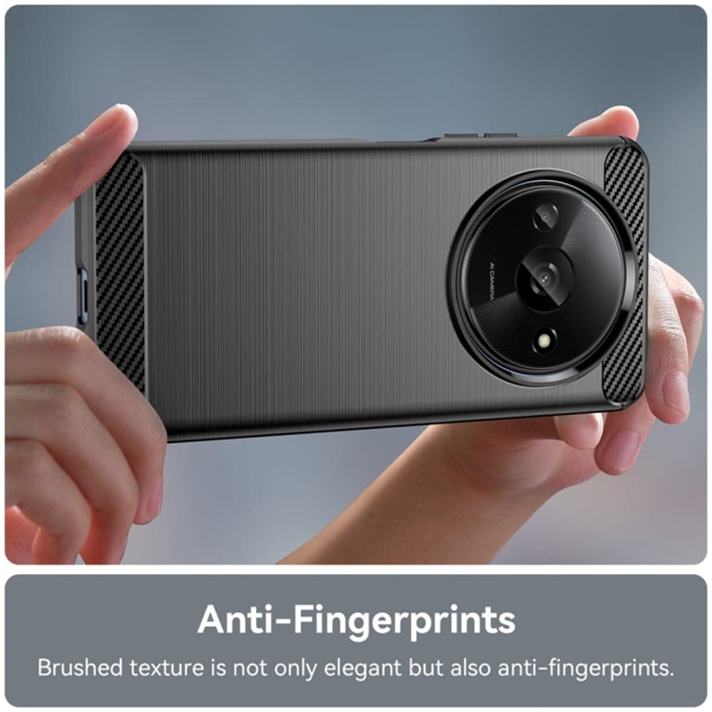 Techsuit Carbon Silicone - θήκη για Xiaomi Redmi A3 - Μαύρο 3