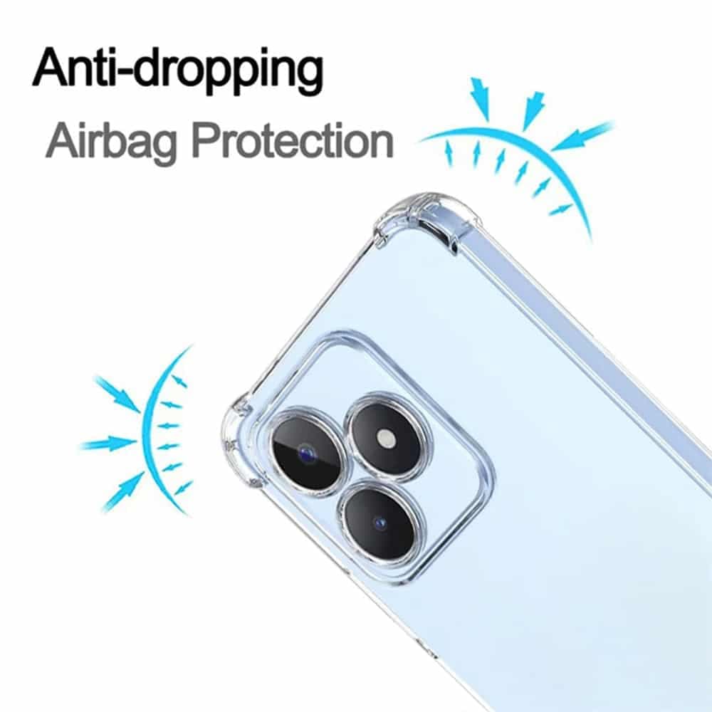 Techsuit Shockproof Clear Silicone - θήκη για Realme C51 - Διάφανο 3