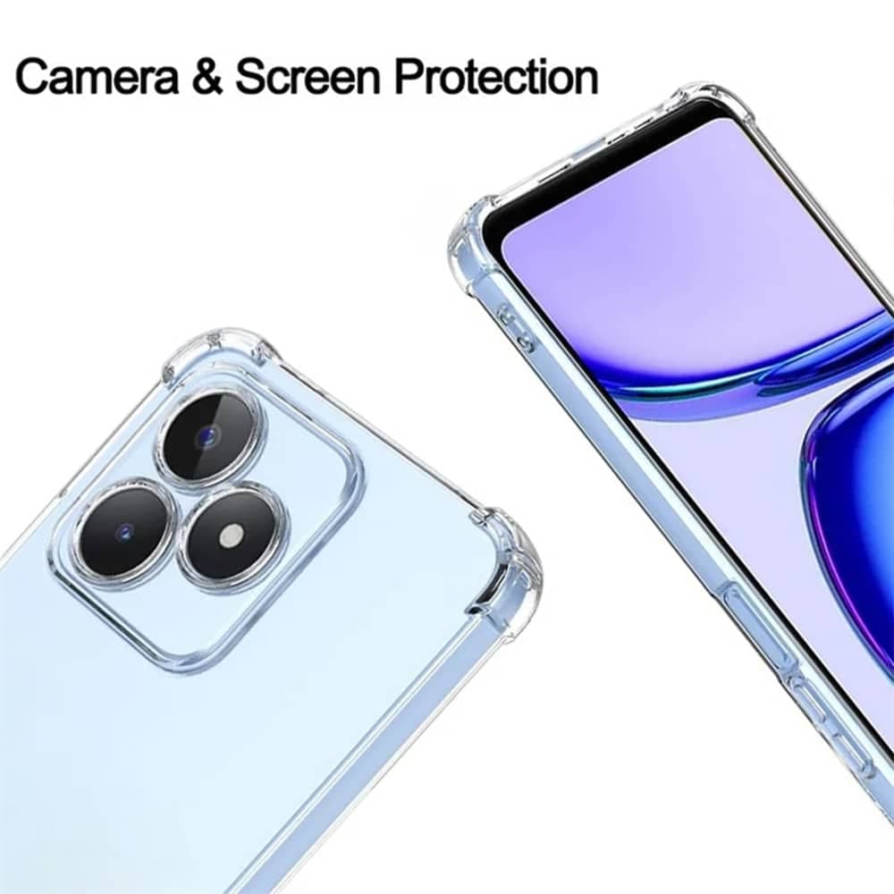 Techsuit Shockproof Clear Silicone - θήκη για Realme C51 - Διάφανο 5