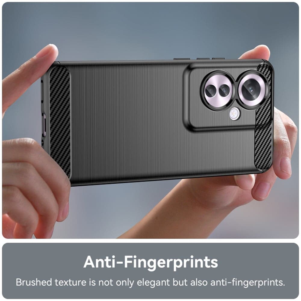 Techsuit Carbon Silicone - θήκη για Oppo Reno11 F - Μαύρο 4