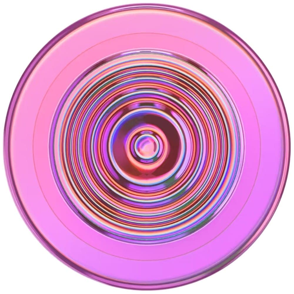 Θήκη τηλεφώνου και βάση Popsockets Round Ripple Aviation Opalescent με ιριδίζουσα απόχρωση και ροζ χρώμα 2