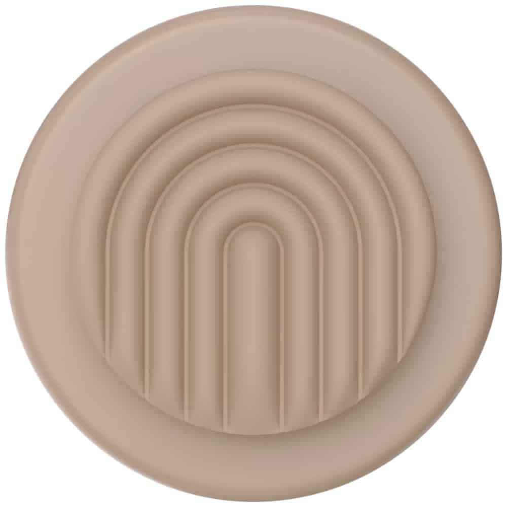 Βάση και θήκη τηλεφώνου Popsockets MagSafe Round PopOut Latte Curves MagSafe, μπεζ 2