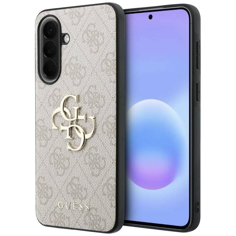 Guess Leather 4G Metal Logo - θήκη για Samsung Galaxy A57 - Ροζ