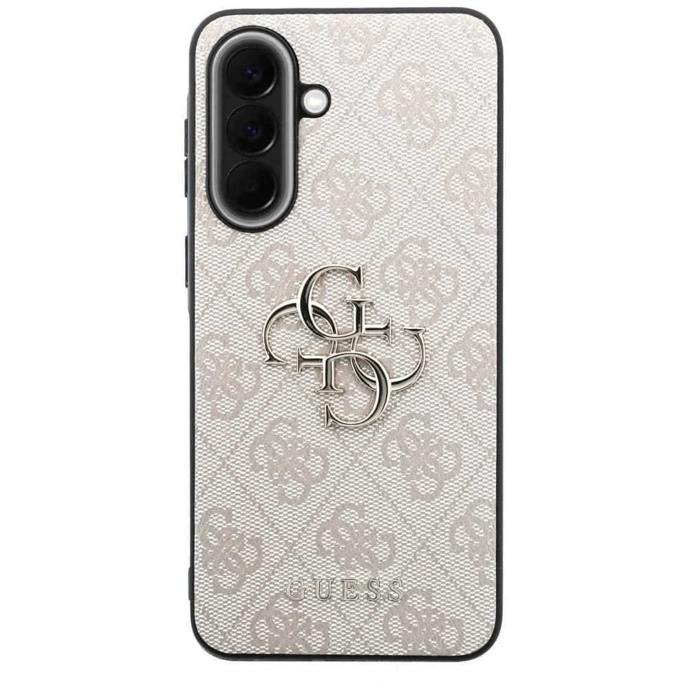 Guess Leather 4G Metal Logo - θήκη για Samsung Galaxy A57 - Ροζ 3