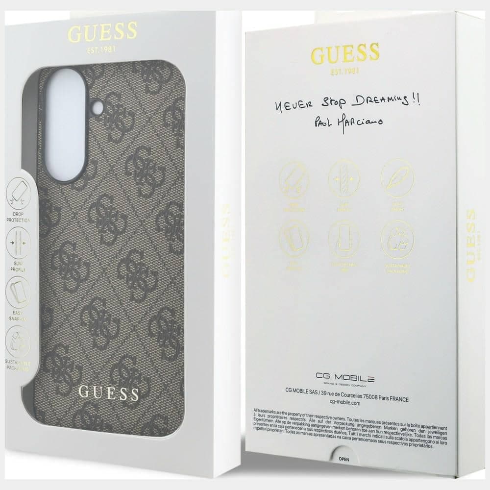 Θήκη Guess 4G Charm για Samsung Galaxy A57 5G καφέ 8