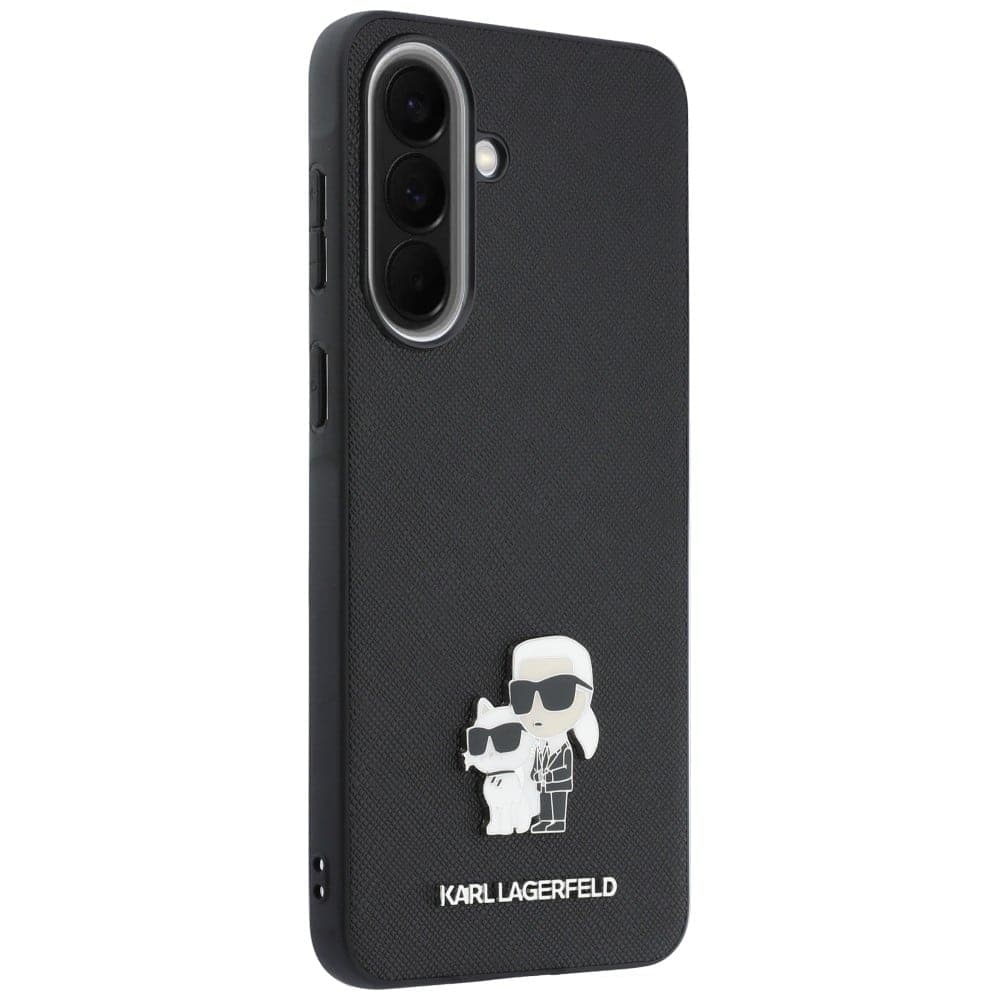 Karl Lagerfeld Karl Lagerfeld Saffiano με Μεταλλικό Λογότυπο K&C - θήκη για Samsung Galaxy A57 - Μαύρο 4