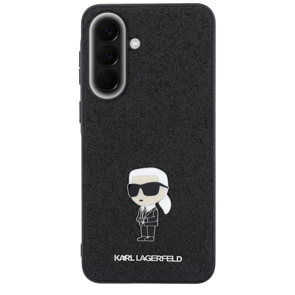 Karl Lagerfeld Fixed Glitter Ikonik Logo Metal Pin - θήκη για Samsung Galaxy A57 - Μαύρο 3