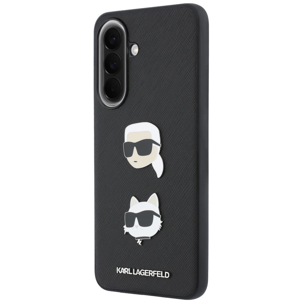 Karl Lagerfeld Karl Lagerfeld & Choupette Heads Pins & Logo - θήκη για Samsung Galaxy A37 - Μαύρο 2