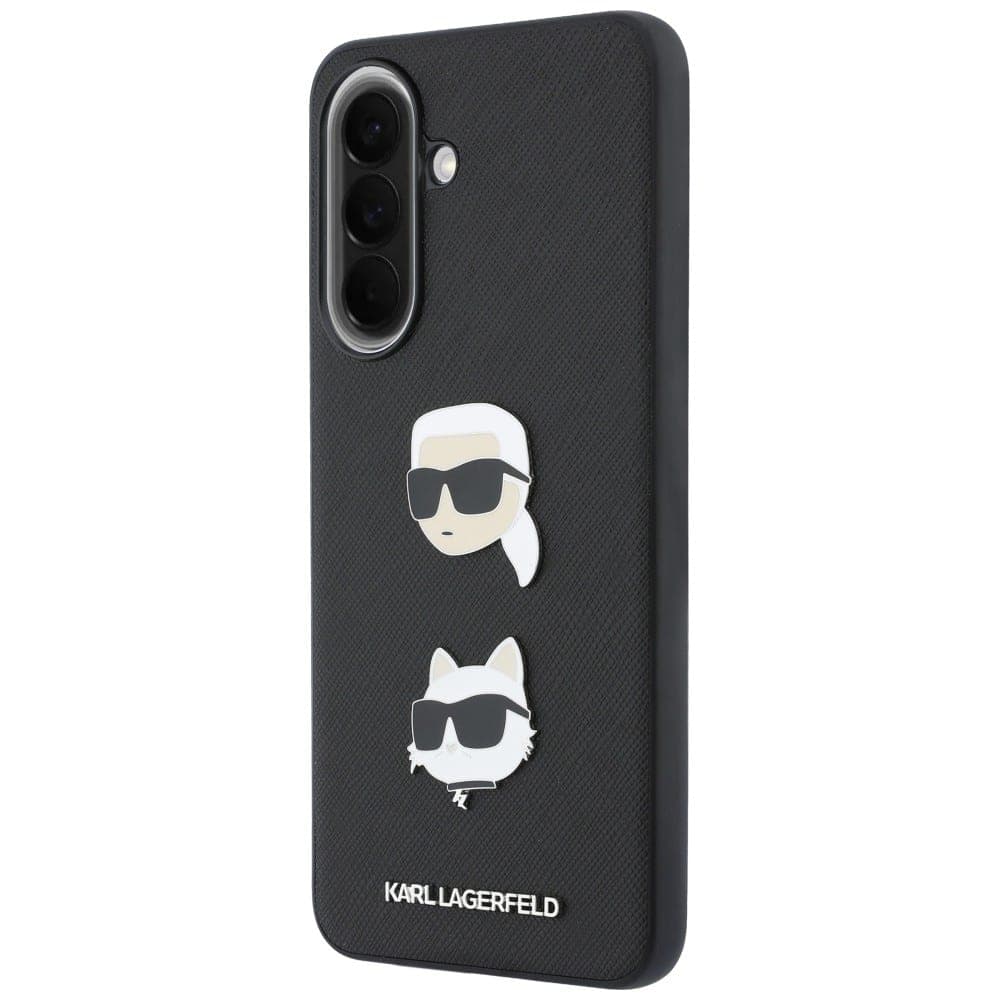 Karl Lagerfeld Karl Lagerfeld & Choupette Heads Pins & Logo - θήκη για Samsung Galaxy A57 - Μαύρο 2