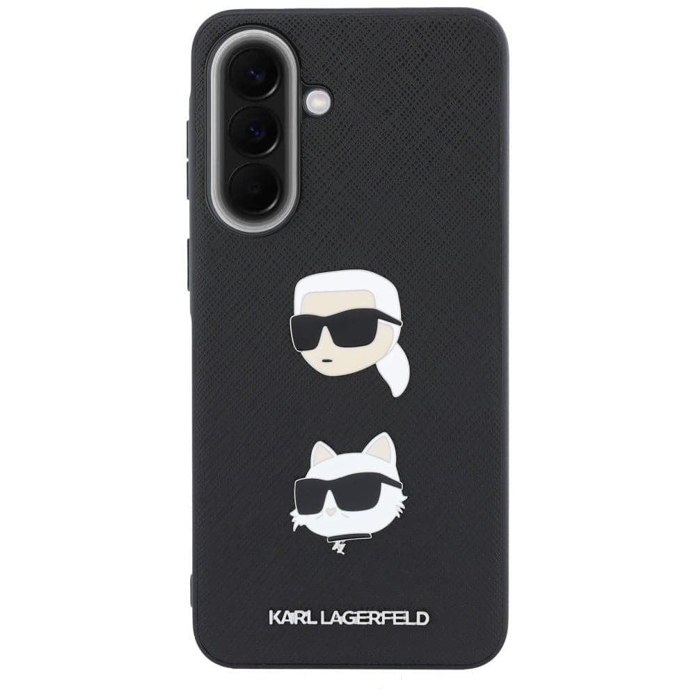 Karl Lagerfeld Karl Lagerfeld & Choupette Heads Pins & Logo - θήκη για Samsung Galaxy A57 - Μαύρο 3