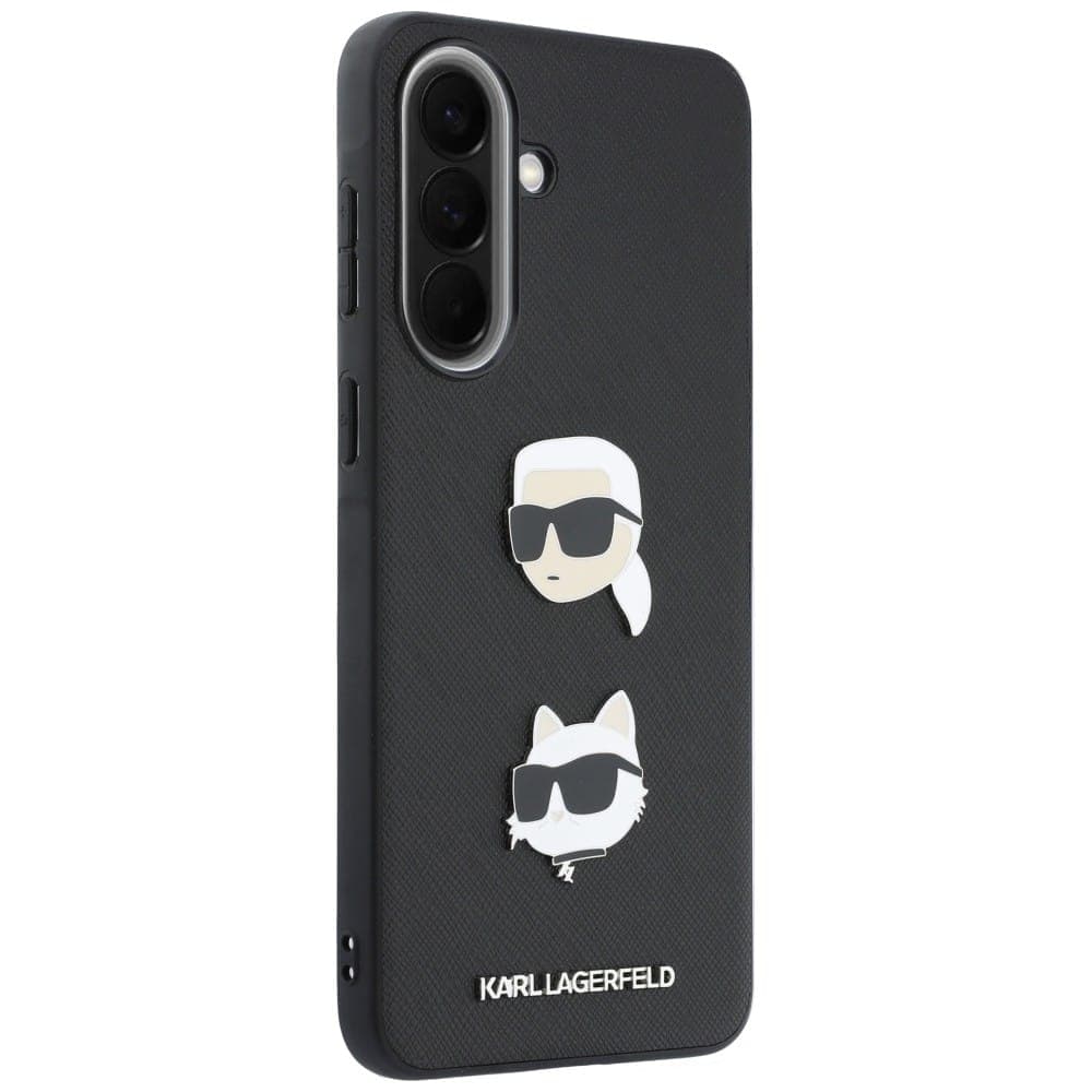 Karl Lagerfeld Karl Lagerfeld & Choupette Heads Pins & Logo - θήκη για Samsung Galaxy A57 - Μαύρο 4