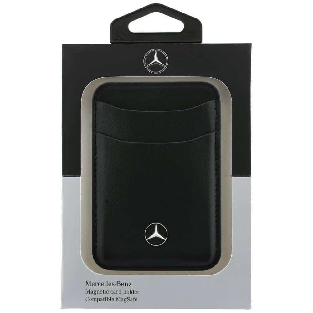 Πορτοφόλι με μαγνητικές κάρτες Mercedes Δερμάτινο μαύρο 6