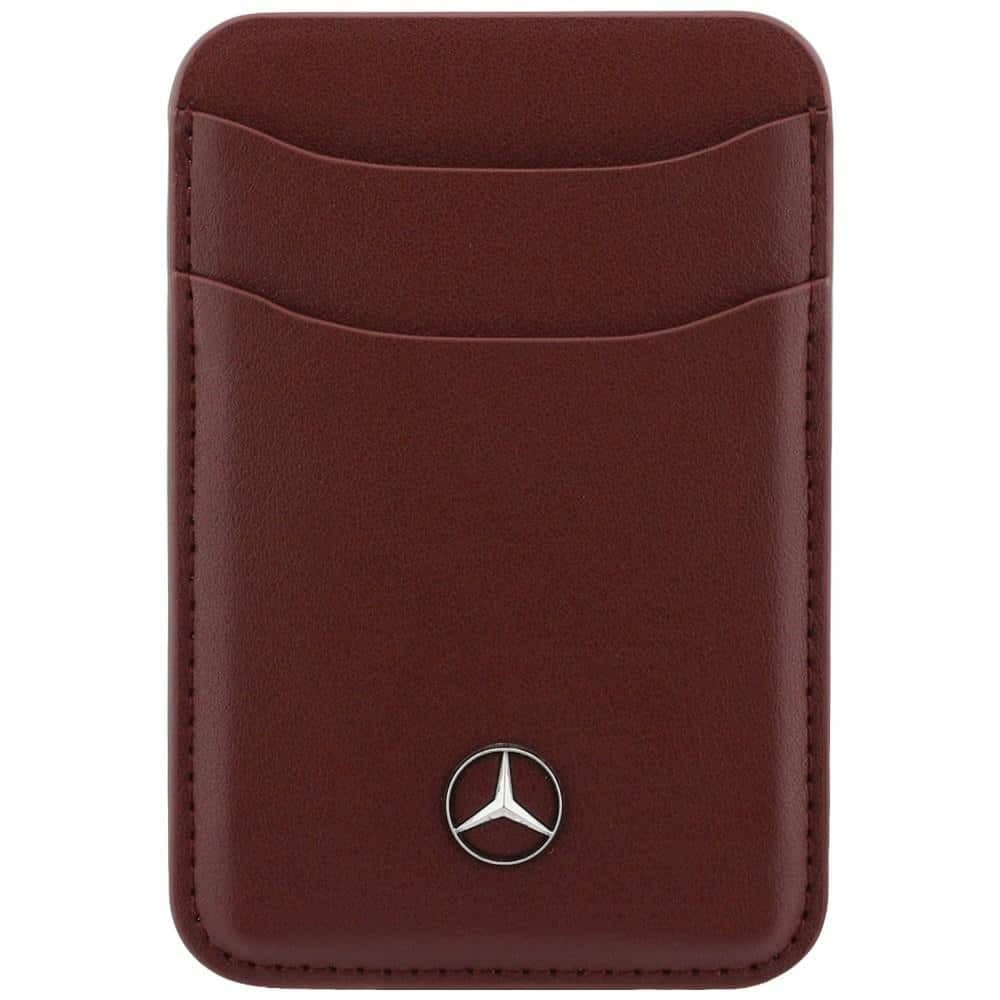 Πορτοφόλι με μαγνητικές κάρτες Mercedes Δερμάτινο κόκκινο