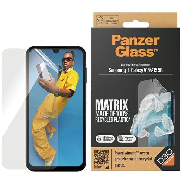 Προστασία οθόνης PanzerGlass εξαιρετικά ευρείας εφαρμογής Sam A15 / A155G D3O 7359