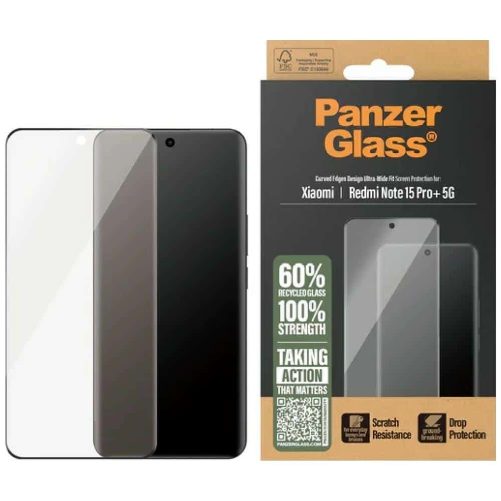PanzerGlass SAFE Ultra-Wide Fit Tempered Glass για Xiaomi Redmi Note 15 Pro+ 5G