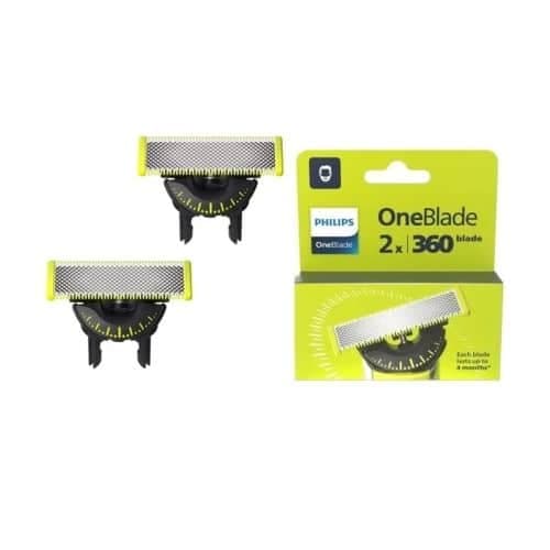 Ξυριστική μηχανή Philips OneBlade Ανταλλακτικές λεπίδες QP420/50 (2 τεμάχια) Γκρι Eu
