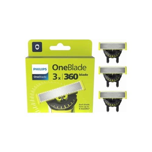 Ξυριστική μηχανή Philips OneBlade 360 Ανταλλακτικές λεπίδες QP430/50 (3 τεμάχια) Γκρι Eu