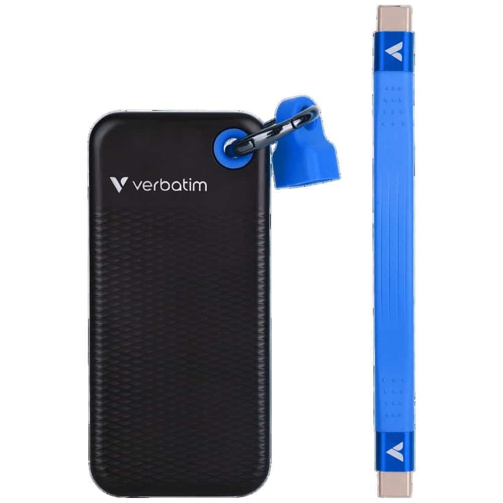 Εξωτερικός Δίσκος Verbatim Pocket SSD 512GB - μπρελόκ με καλώδιο USB-C 3.2 gen.2 μαύρο μπλε 32283 3