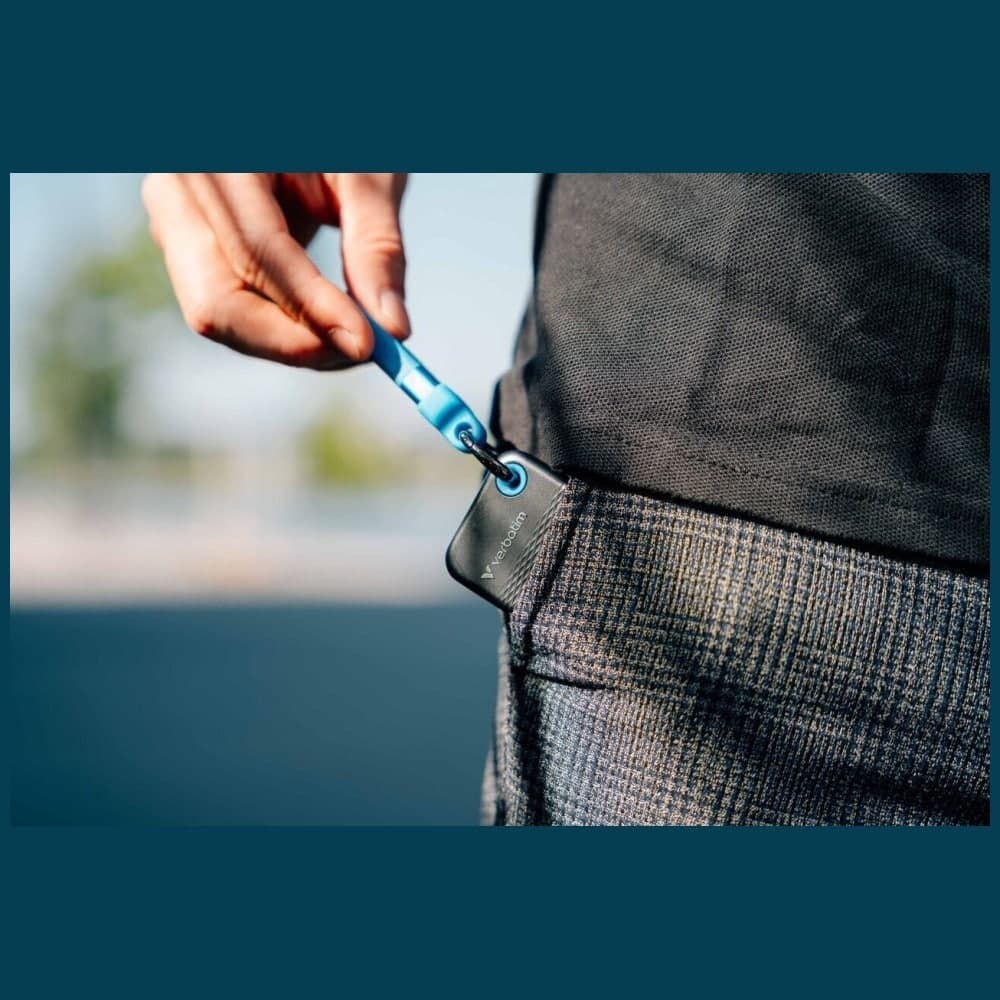 Εξωτερικός Δίσκος Verbatim Pocket SSD 512GB - μπρελόκ με καλώδιο USB-C 3.2 gen.2 μαύρο μπλε 32283 4