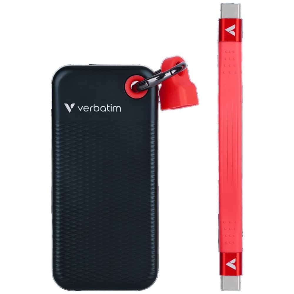 Εξωτερικός Δίσκος Verbatim Pocket SSD 512GB - μπρελόκ με καλώδιο USB-C 3.2 gen.2 μαύρο μπλε 32284 3