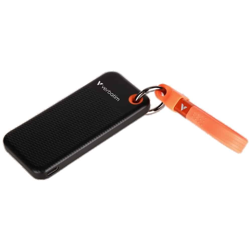 Εξωτερικός Δίσκος Verbatim Pocket SSD 512GB - μπρελόκ με καλώδιο USB-C 3.2 gen.2 μαύρο πορτοκαλί 32285 2
