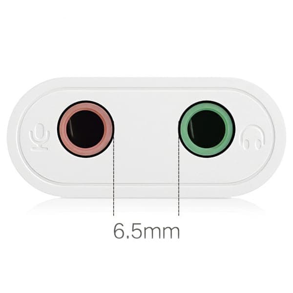 Εξωτερική κάρτα ήχου UGREEN US205, 2 x Jack 3.5mm, Λευκό 3