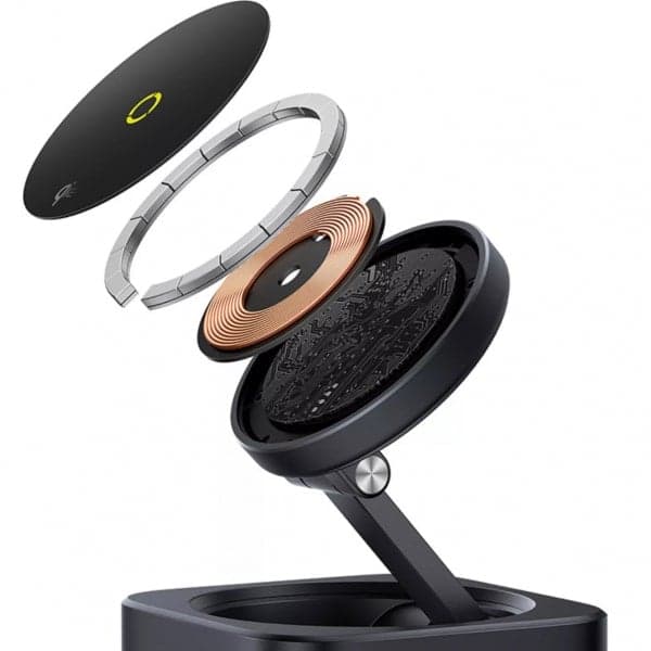Hub USB-C Baseus MagPro II 7 σε 1, 1 x USB-A - 2 x USB-C - 1 x HDMI - 1 x QI - 1 x SD - 1 x microSD, Μαύρο B00072900121-00 4
