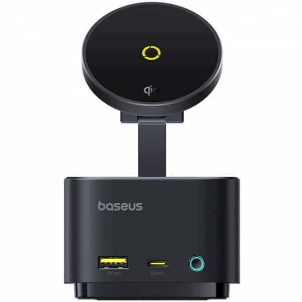 Hub USB-C Baseus MagPro II 7 σε 1, 1 x USB-A - 2 x USB-C - 1 x HDMI - 1 x QI - 1 x SD - 1 x microSD, Μαύρο B00072900121-00 2