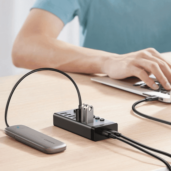 HUB USB UGREEN CM481, 7 x USB-A 3.0, Γκρι 2
