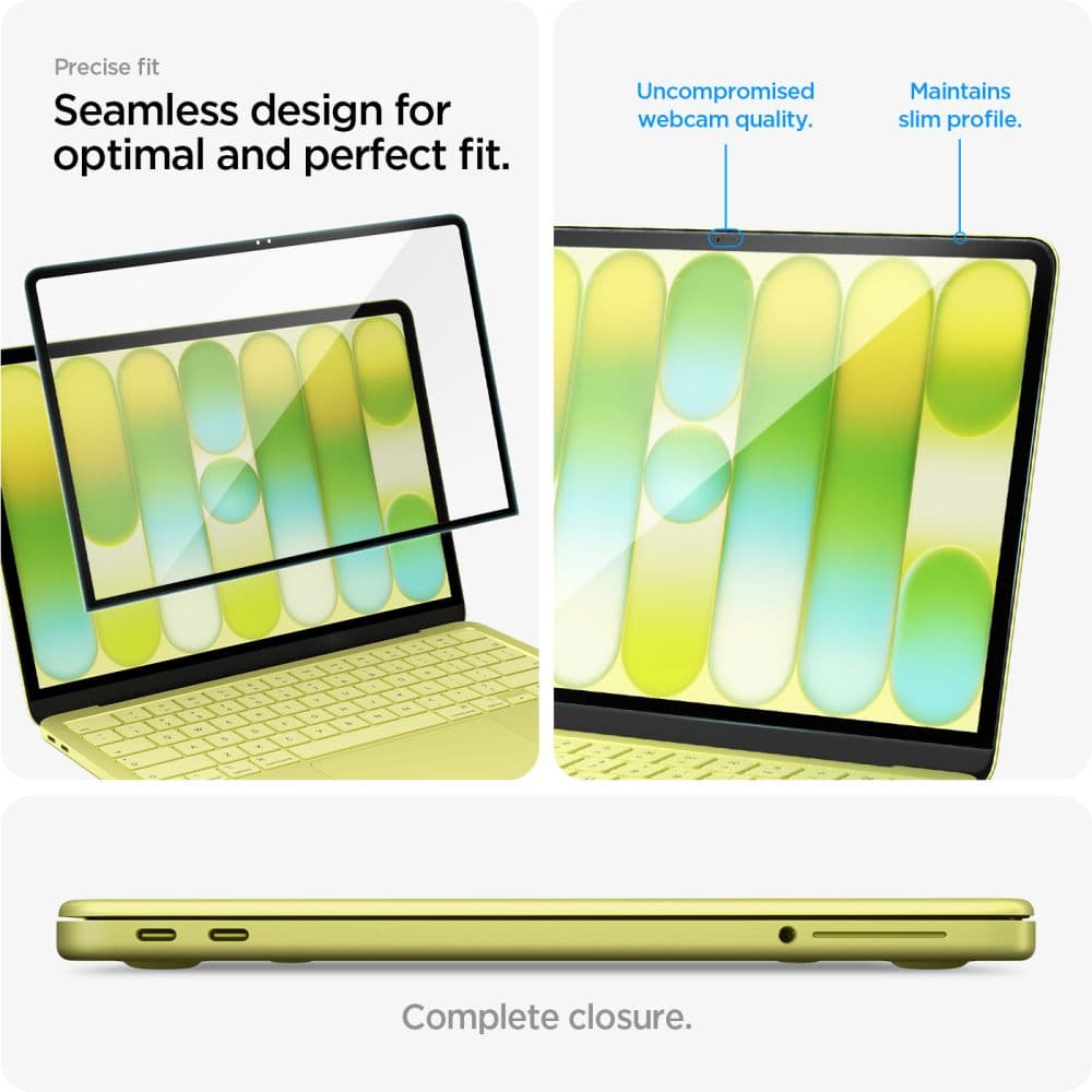 Σκληρυμένο γυαλί Spigen Glas.tR Slim FC για MacBook Neo 13 2026 Μαύρο 9