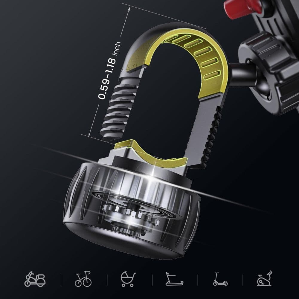 ΒΑΣΗ TECH-PROTECT V6 UNIVERSAL ΓΙΑ ΠΟΔΗΛΑΤΟ & ΜΟΤΟΣΥΚΛΕΤΑ ΜΑΥΡΗ 12