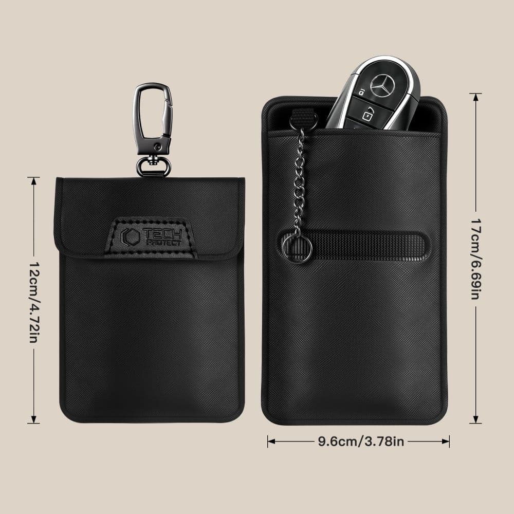 Θήκη Tech-Protect KLR400 χωρίς κλειδί, μπλοκάρισμα σήματος RFID, μαύρη 10