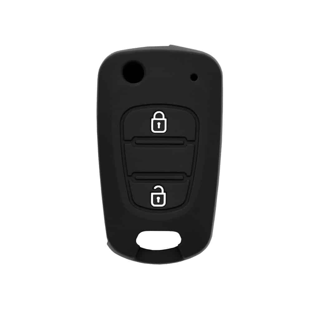 Techsuit - Θήκη κλειδιού αυτοκινήτου για Hyundai Elantra/Kia Picanto - Μαύρη