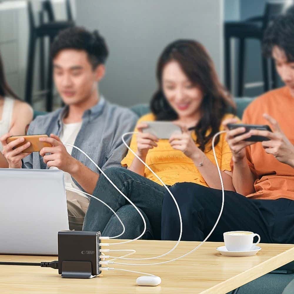 TECH-PROTECT DC240W-GAN ΦΟΡΤΙΣΤΗΣ ΕΠΙΤΡΑΠΕΖΙΑΣ ΧΡΗΣΗΣ 6 ΘΥΡΩΝ PD 240W / QC3.0 ΜΑΥΡΟΣ 11