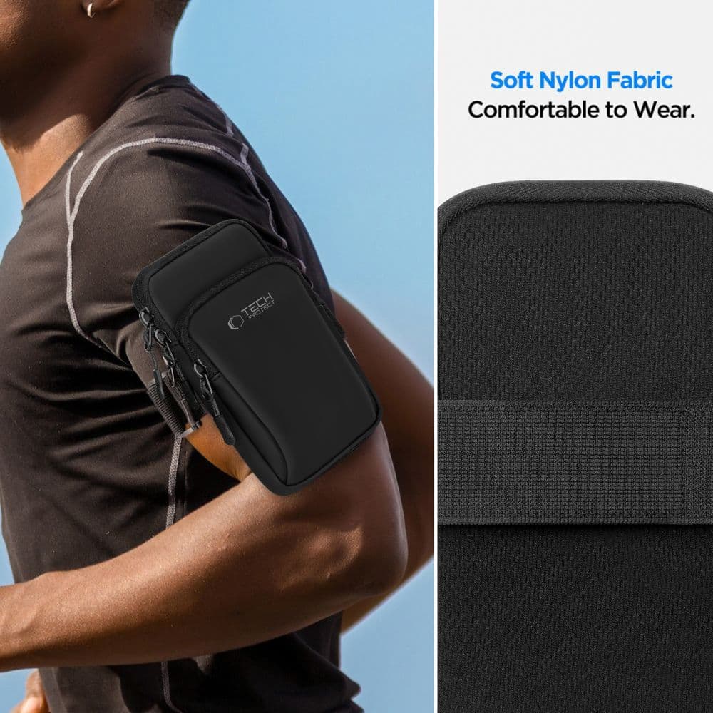 TECH-PROTECT M7 UNIVERSAL SPORT ΤΣΑΝΤΑΚΙ ΜΠΡΑΤΣΟΥ ΜΑΥΡΟ 11