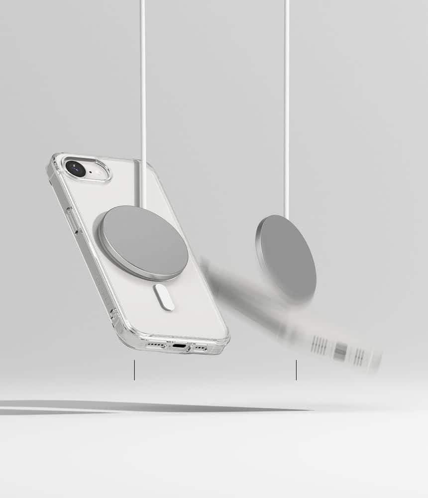 Ringke Fusion Magnetic MagSafe - θήκη για Apple iPhone 16e / 17e - Διάφανο 4