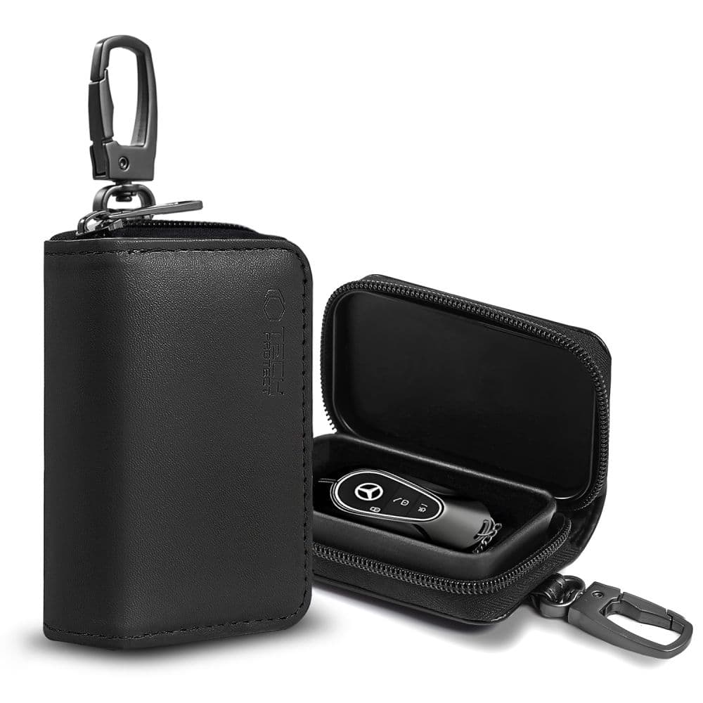 Θήκη FARADAY TECH-PROTECT KLR300 χωρίς κλειδί, θήκη μπλοκαρίσματος σήματος RFID, μαύρη/μαύρη