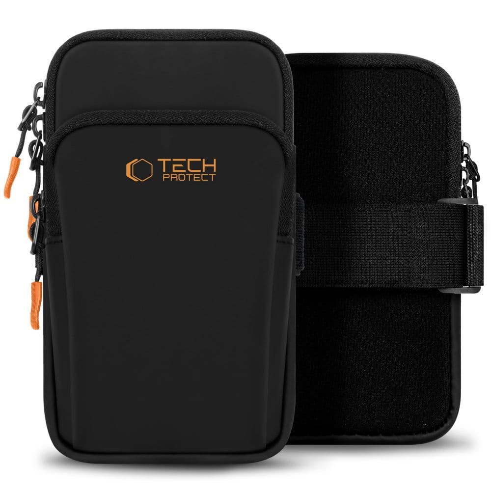 TECH-PROTECT M7 UNIVERSAL SPORT ΤΣΑΝΤΑΚΙ ΜΠΡΑΤΣΟΥ ΜΑΥΡΟ/ΠΟΡΤΟΚΑΛΙ